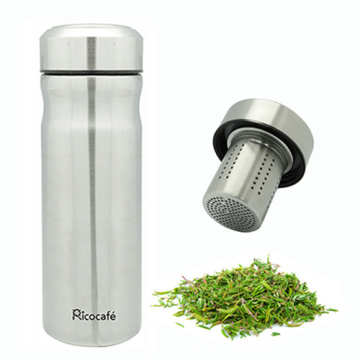 Travel Stainless Steel Vacuum Auto Mug with Strainer